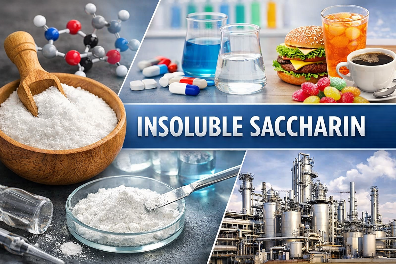 Top Industrial Applications of Insoluble Saccharin | Uses, Benefits & Suppliers in Delhi