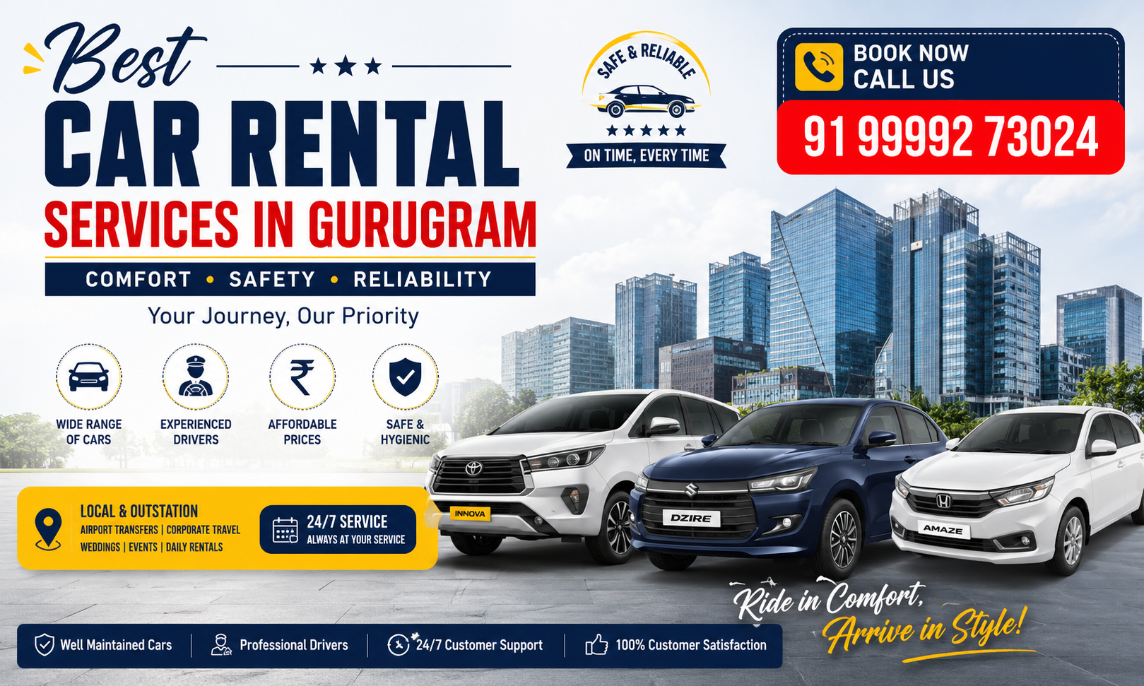 How to Choose the Best Car Rental Services in Gurugram for Your Next Trip