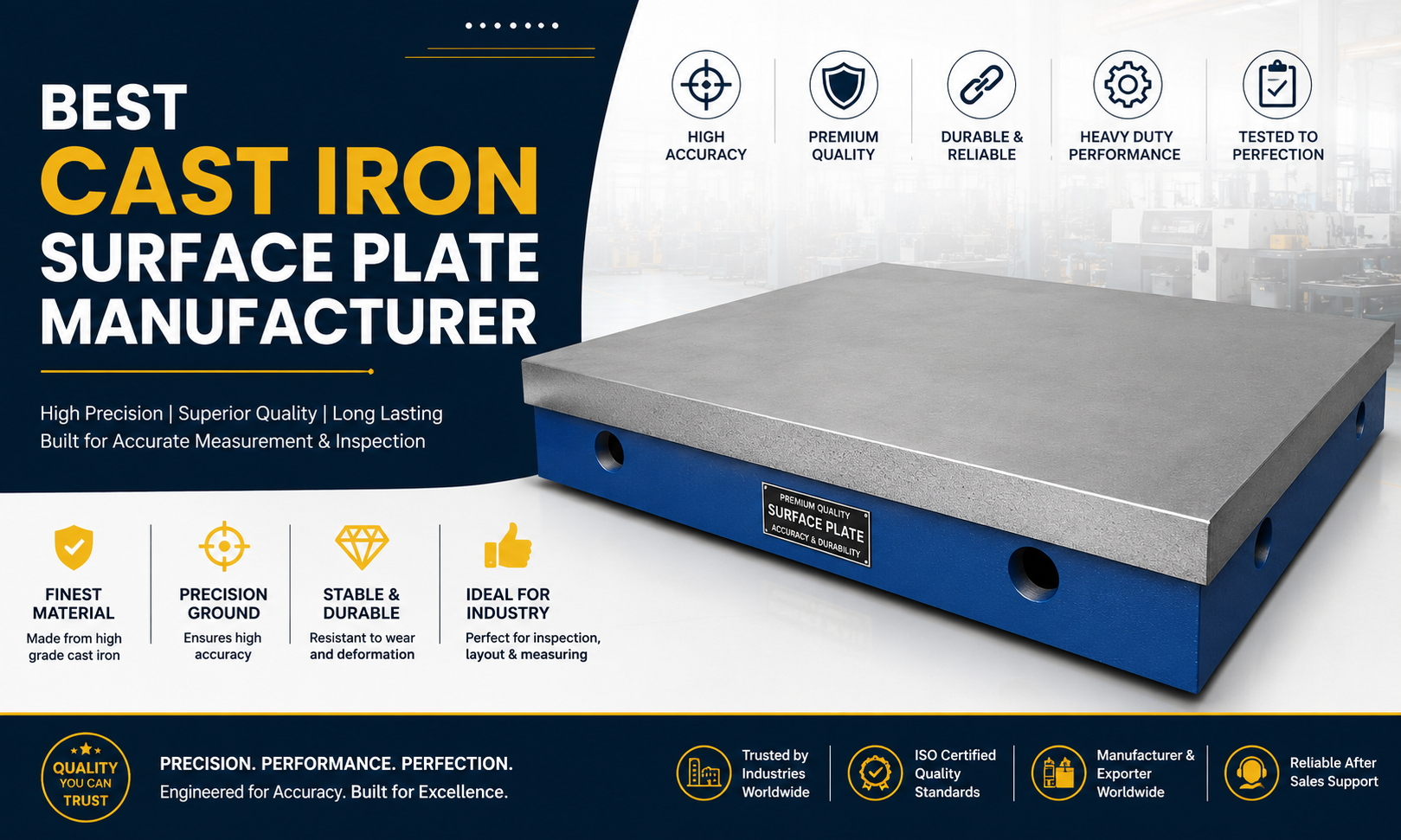 How to Choose the Best Cast Iron Surface Plate Manufacturer for Accurate Industrial Inspection
