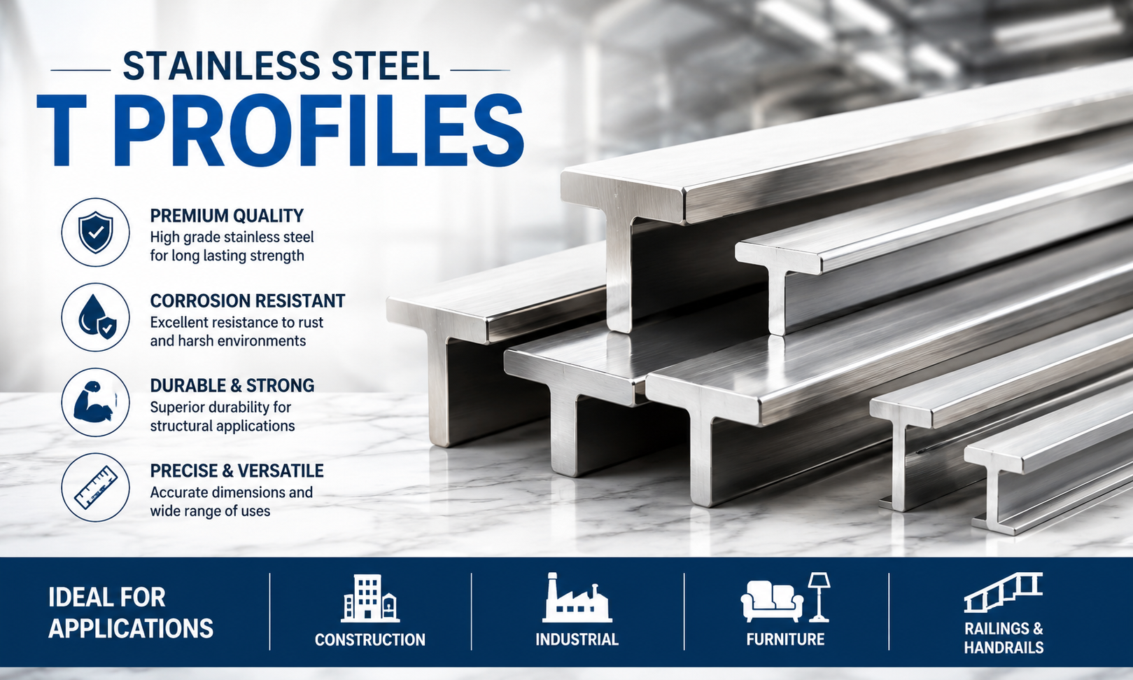 Stainless Steel T Profiles for Construction and Fabrication Projects: Benefits, Uses and Applications