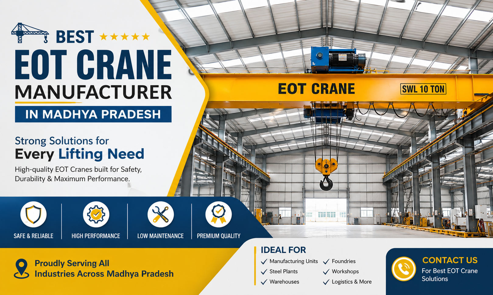 How to Choose the Best EOT Crane Manufacturer in Madhya Pradesh | Complete Buying Guide