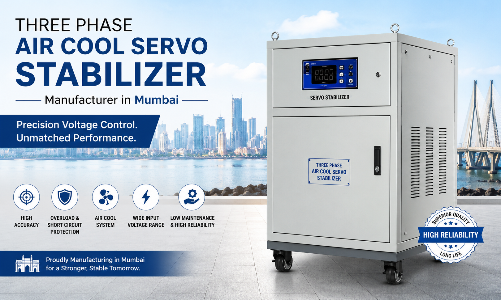 How to Choose the Best Three Phase Air Cool Servo Stabilizer Manufacturer in Mumbai