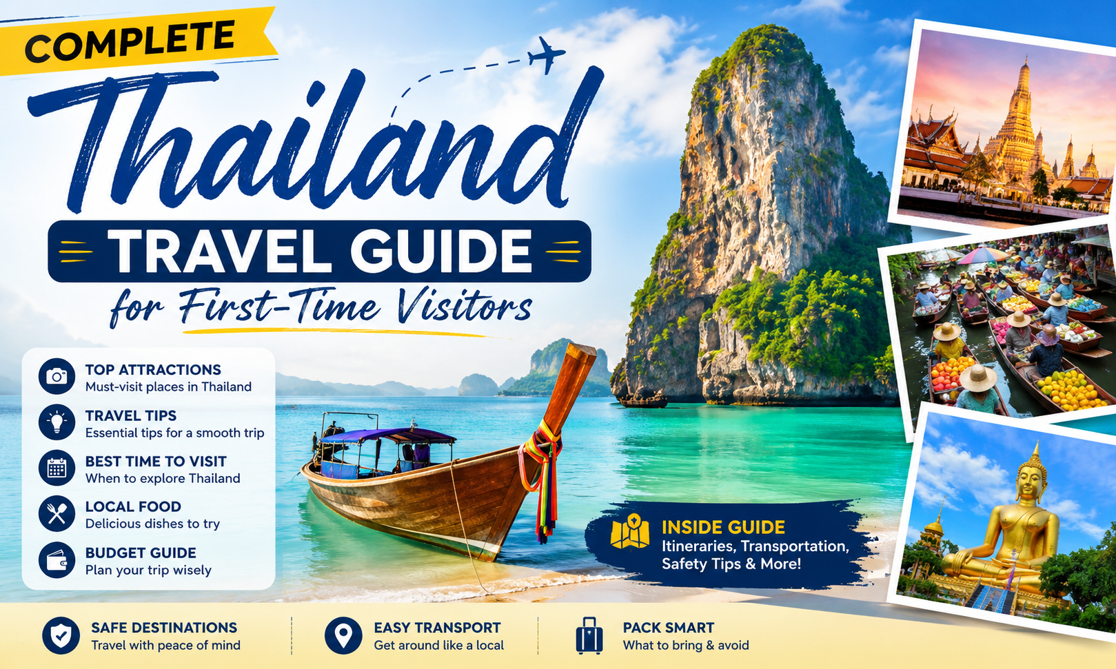 Complete Thailand Travel Guide for First-Time Visitors: Best Places, Budget, Visa, Travel Tips & Thailand Holiday Packages