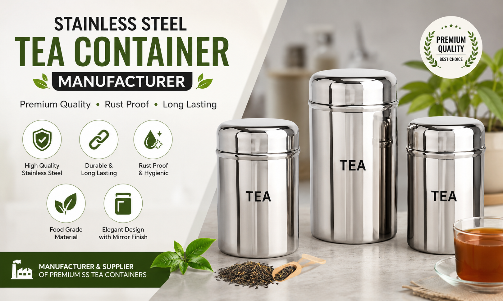 How to Choose the Best Stainless Steel Tea Container Manufacturer for Safe and Long-Lasting Storage