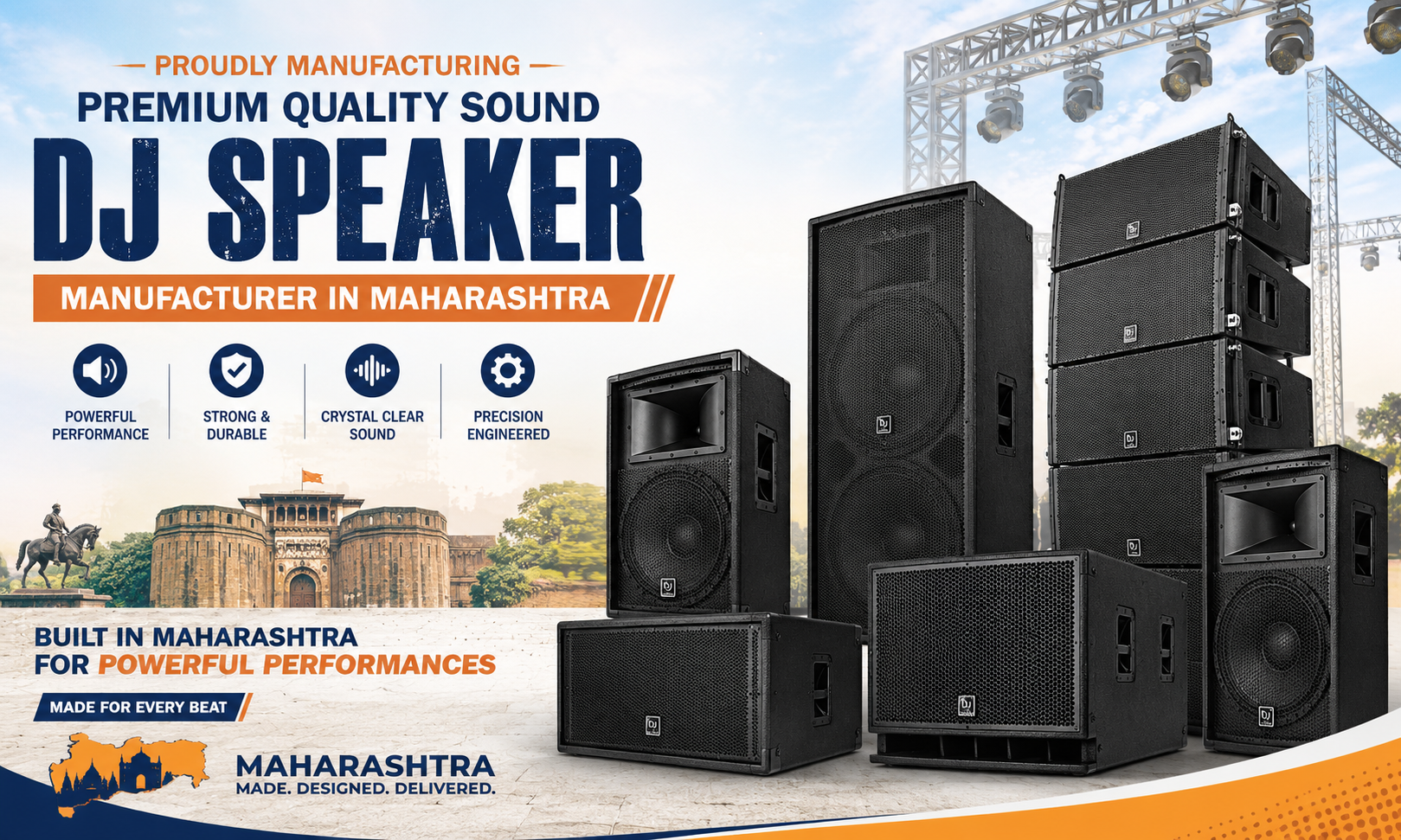 How to Choose the Right DJ Speaker Manufacturer in Maharashtra for Your Audio Business