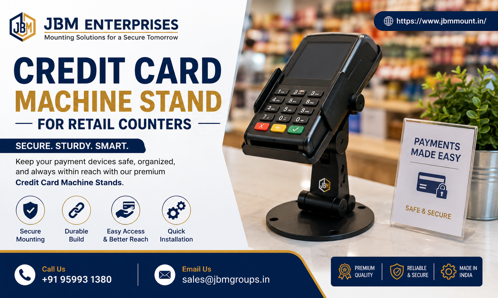 How to Choose the Right Credit Card Machine Stand for Retail Counters 