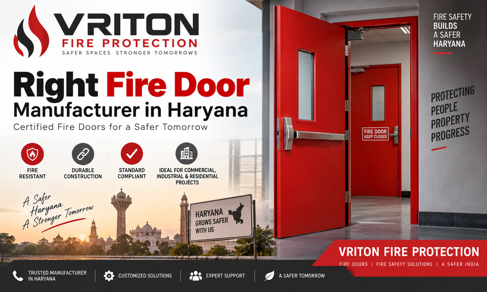 How to Choose the Right Fire Door Manufacturer in Haryana: A Complete Guide