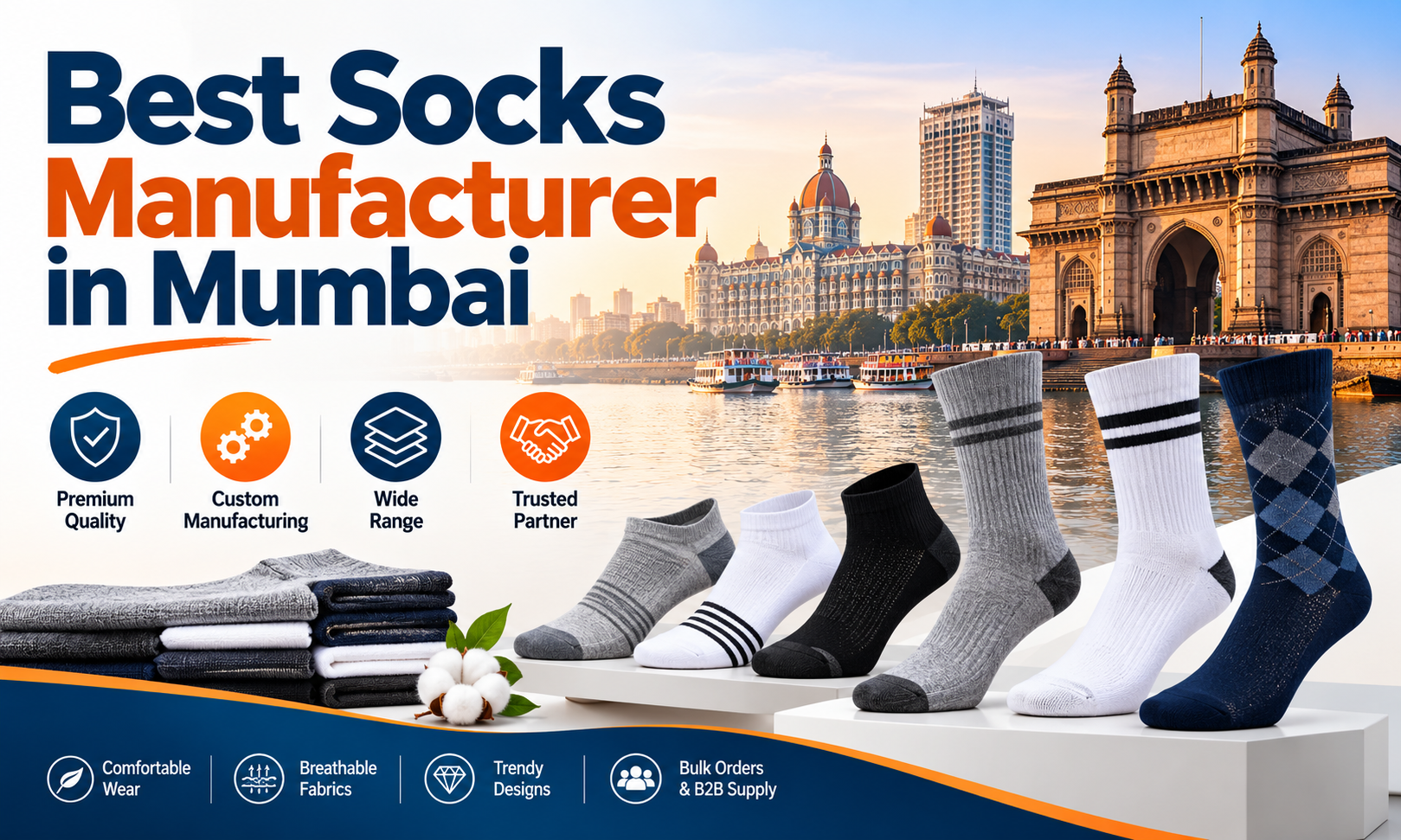 Best Socks Manufacturer in Mumbai: A Guide to Quality and Wholesale Socks